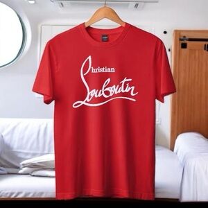 Christian Louboutin Bold Red Short Sleeve Tee